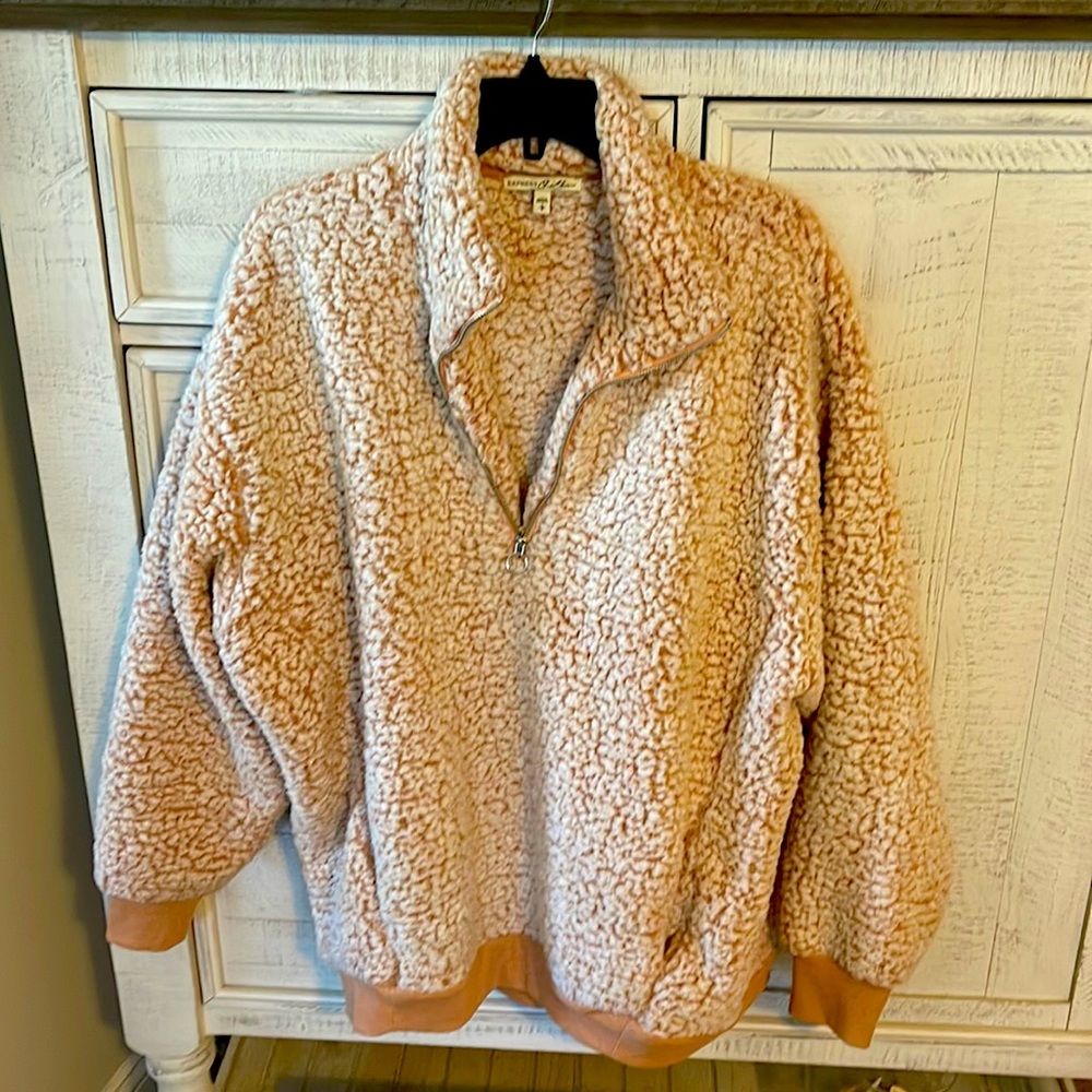 Express Popcorn Fleece Pullover
